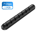 Vention Cable Organizer Silicone Plug Box USB Cable Winder Car Management Clips for Data Headphone Mouse Flexible Wire Organizer