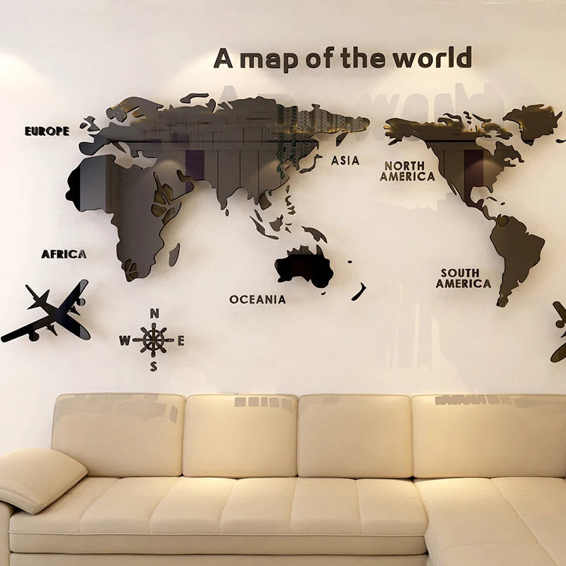 Quadro mapa mundi
