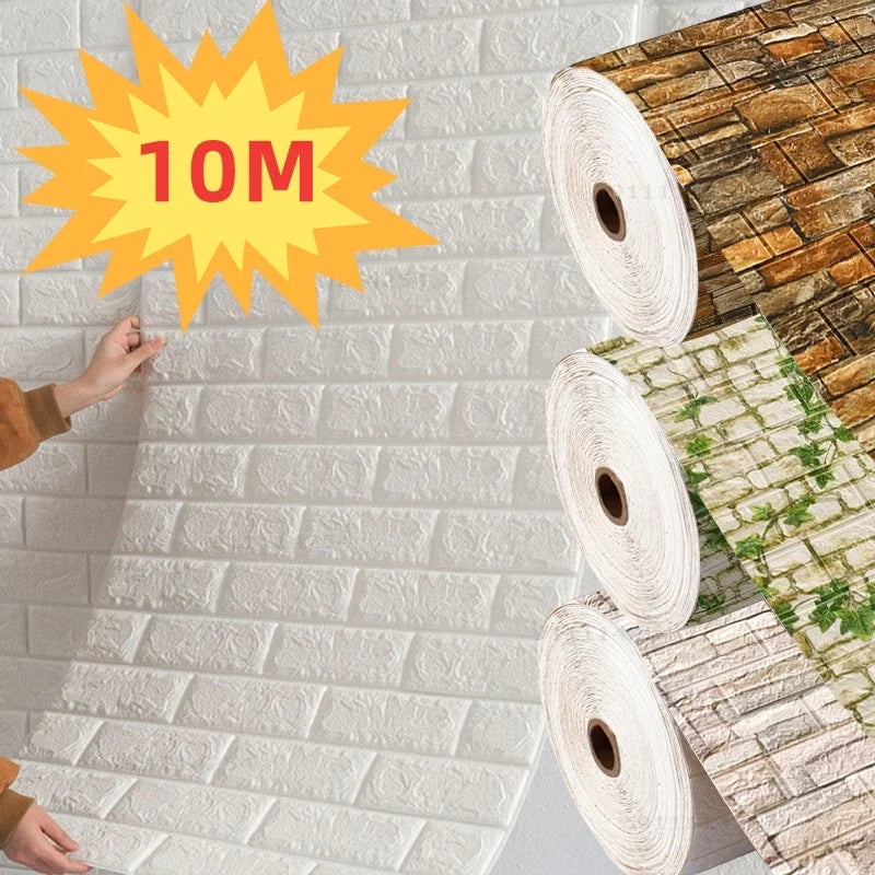 Papel de Parede 3D Tijolinho