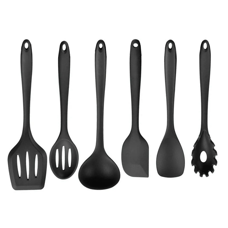 Conjunto utensílios de cozinhar - pegadores de silicone