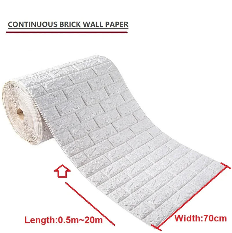 Papel de Parede 3D Tijolinho