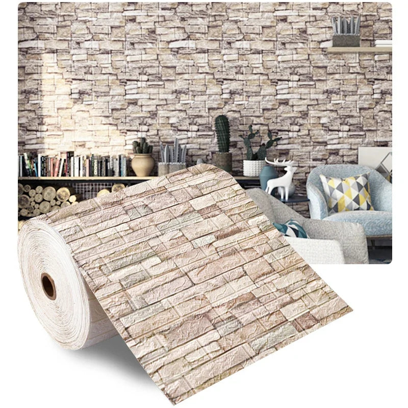 Papel de Parede 3D Tijolinho